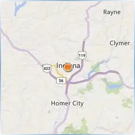 Indiana University of Pennsylvania Location Map Indiana University of Pennsylvania Location Map